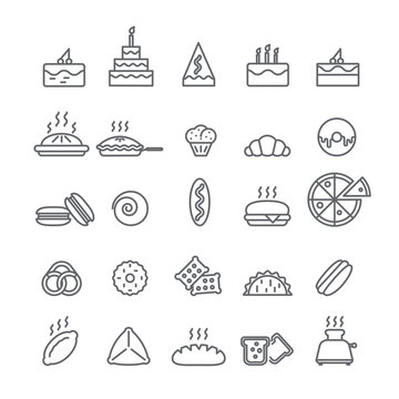 Icons with cakes.