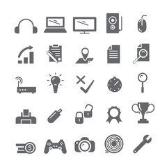 Set black web icon.