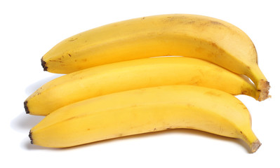 Banana isolated white background