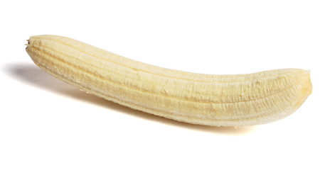 Banana isolated white background