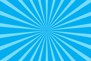 blue radial starburst background vector illustration