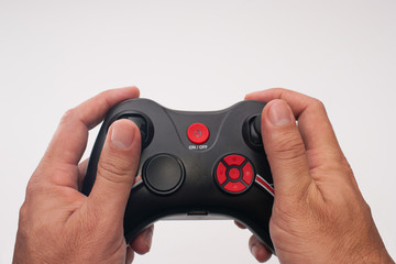 Remote radio controller in hands