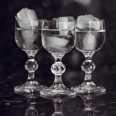 Vodka with ice