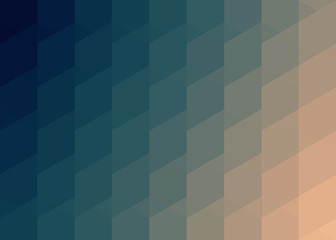 pattern of hexagons, blue and beige with shadow reflex 
