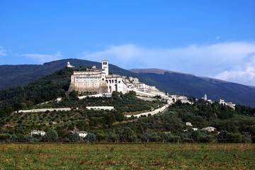 View on the city Assisi, Umbria, Italy