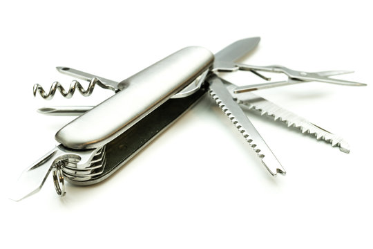Klappmesser Multitool isoliert 