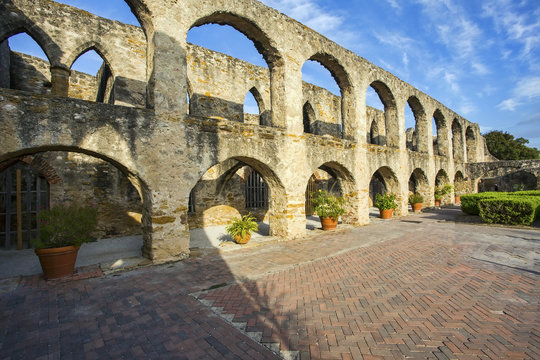 Courtyard At San Jose Mission