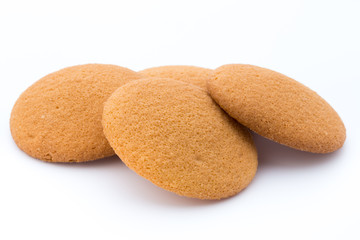 Cookies nuts on the  isolated on white background.