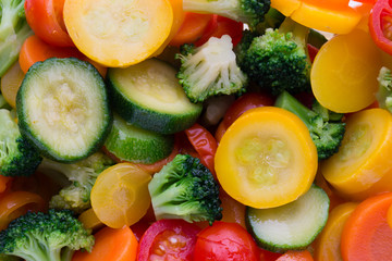 Fresh frozen vegetables eco food, natur.