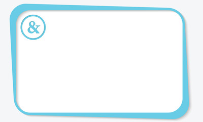 Text box for fill your text with ampersand