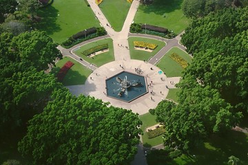 Park with fountain