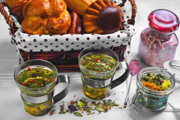 Morning breakfast for two