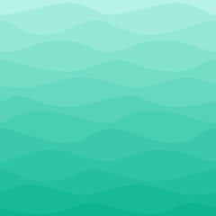 Gradual wavy blue turquoise background