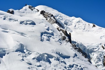 Fototapeta na wymiar View of Mont Blanc peak