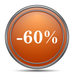 60 percent discount icon