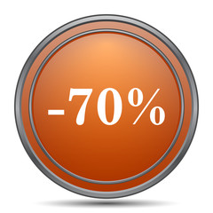70 percent discount icon