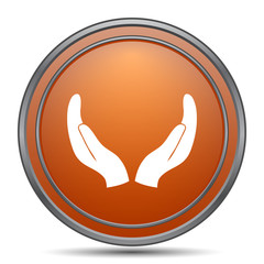 Protecting hands icon