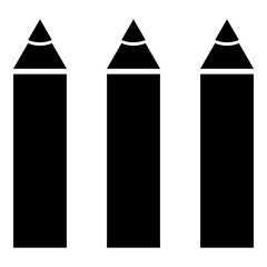 Pencils icon, simple style