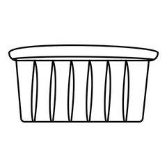 Muffin icon , outline style