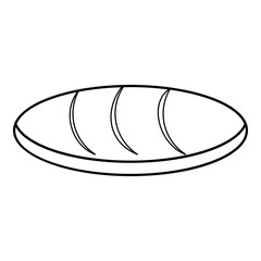 Loaf icon , outline style