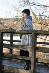 Fototapeta premium Winter day model