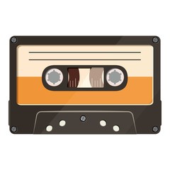 Cassette icon, cartoon style