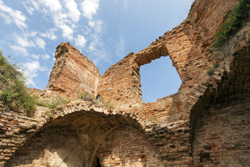 the ruins of an ancient castle