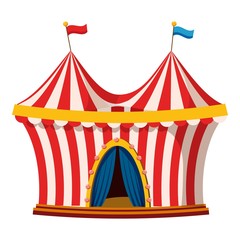 Circus icon, cartoon style