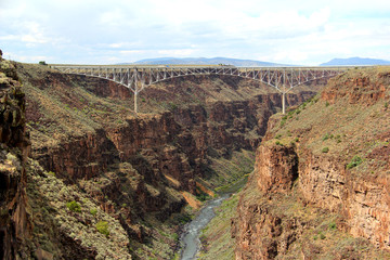 Bridge over a gorge in New Mexico