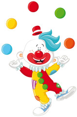 Lustiger Clown Vektor-Illustration