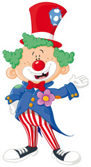 Lustiger Clown Vektor-Illustration