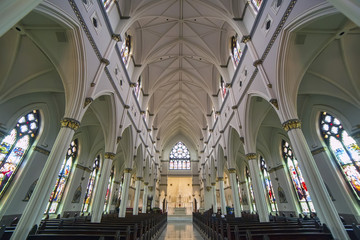 Obraz premium Cathedral of Saint John the Baptist interior, Charleston