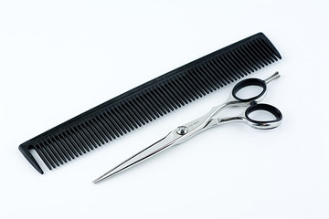 Hair Shears and a Comb