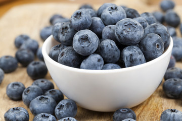 blue blueberries closeup