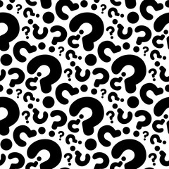 seamless question pattern and background vector illustration