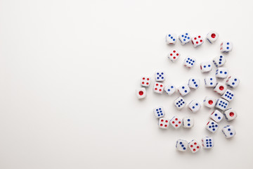background of dice