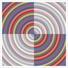 Vector and colorized target with transparency