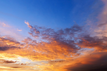 Fototapeta premium the sky at sunset