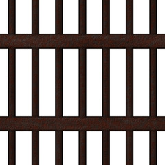 Seamless rusty metal grille  
