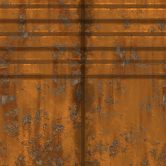 Seamless rusty bulkhead metal pattern  