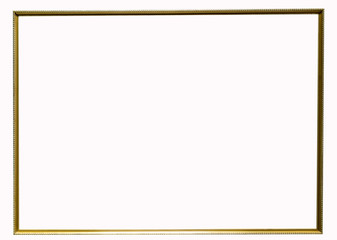 Classic gold frame isolated