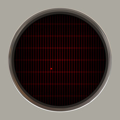 Round  oscilloscope creen