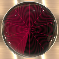 Round  Sonar sreen
