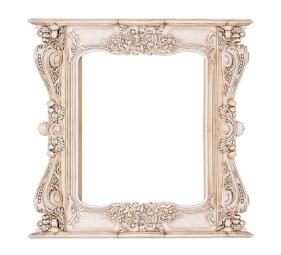 vintage classical white rectangle frame