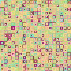 Seamless square mosaic pattern - vector illutration