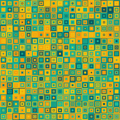 Seamless square mosaic pattern - vector illutration