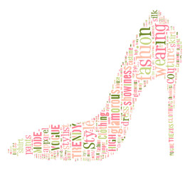  Fashion Keywords Tag Cloud    - vector illustration