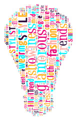 Fashion Keywords Tag Cloud    - vector illustration