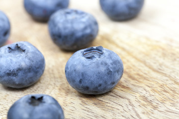 Obraz na płótnie Canvas blue blueberries closeup