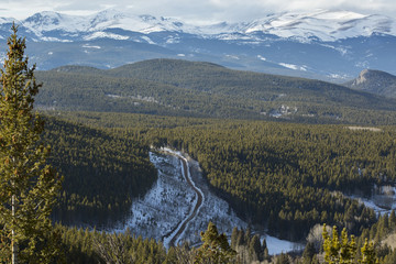 Mountain Landscape Continental Divide Road